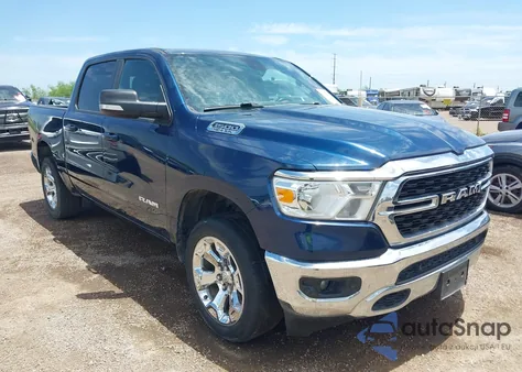 2022 Ram 1500 Lone Star 4X4 5'7 Box from USA, damaged, VIN 1C6SRFFT1NN255051